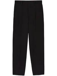 Шерстяные брюки прямого кроя JIL SANDER, черный
