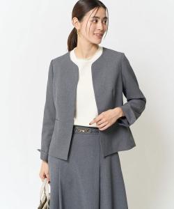 Куртка-«замочная скважина» из твида, пригодная для стирки, не требующая особого ухода, не образующая катышков, эластичная, быстросохнущая Avv, цвет Dark Gray