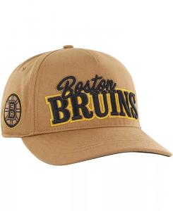 Мужская бежевая кепка Boston Bruins Barnes Hitch Adjustable '47 Brand