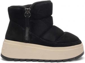 Женские ботильоны Ash Malica Bis на платформе, стильный кожаный дизайн, модные ботинки до щиколотки, Black