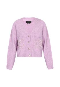 Вязаный кардиган faina, фиолетовый