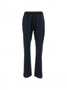 Брюки в полоску на резинке Barena, синий