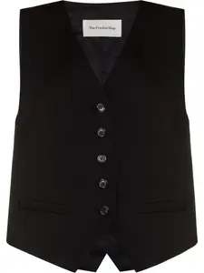 Шерстяной жилет Gelso The Frankie Shop, черный