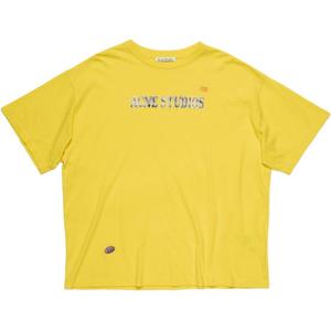 Футболка с коротким рукавом Acne Studios, желтый