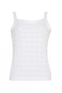 Женский трикотажный топ Monica белый Burgess Sweaters