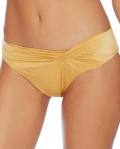 Жидкие боковые скручивания, калифорнийские бикини-топы в карри Luxe By Lisa Vogel, Curry