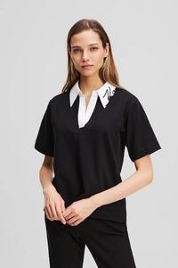 Хлопковая футболка Karl Lagerfeld, черный