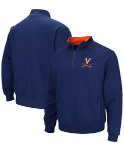 Мужская толстовка Virginia Cavaliers Tortugas Team Logo с застежкой-молнией на четверть Colosseum, синий