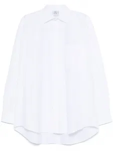 Рубашка с жаккардовым логотипом VETEMENTS, белый