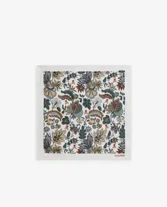 Шелковый мужской платок с принтом Scalpers, серый