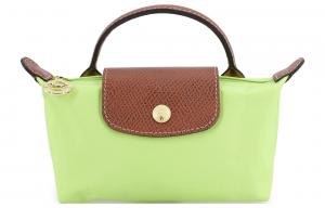 LONGCHAMP Сумка Le Pliage из переработанного холода с кожаной отделкой, Green