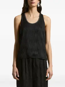 Топ с американской проймой Peserico, черный