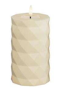 Светодиодная свеча Blocklys Square 7,5 x 12,5 см Deluxe Homeart, бежевый