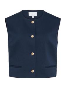 Vila Женская блузка VITILDA S/L VEST темно-синего цвета, блейзер