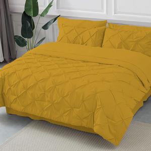 Epic Cotton Комплект постельного белья из хлопка с защипами и рельефной строчкой золотого цвета Gold