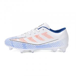 Дышащие, нескользящие, анти-кик, низкие детские футбольные бутсы для подростков CAMKIDS, белый/синий