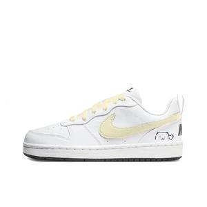 Nike Кроссовки для скейтбординга Court Borough Custard Cat Abс износостойкой подошвой, низкие, для детей, желтые, для подростков