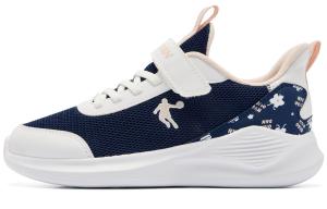 QIAODAN Детские кроссовки с низким верхом, устойчивые к износу, противоскользящие, синие, белые, для подростков