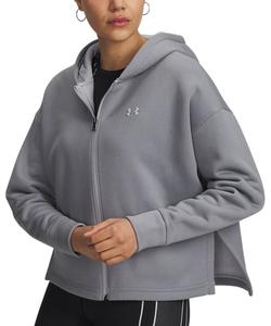 Женская толстовка Armour Fleece на молнии с капюшоном Under Armour, Mod Gray Full Heather