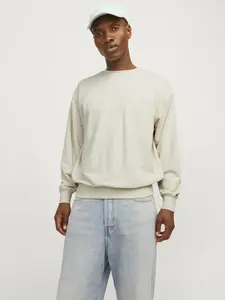 Толстовка Jack & Jones "JJECHARGE SWEAT CREW NECK NOOS", цвет Moonbeam