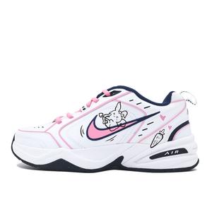 Nike Кроссовки Air Monarch 4 Cupid Rabbit с защитой от скольжения, износостойкие, низкие, массивные, унисекс, розовые