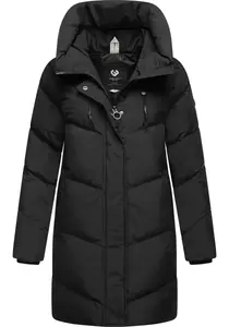 Полупальто Ragwear "Авелин", стеганое женское зимнее пальто, черный