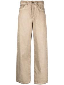 Uma Wang прямые джинсы с завышенной талией, нейтральный