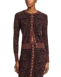 Жаккардовый кардиган Tulum Generation Love, коричневый