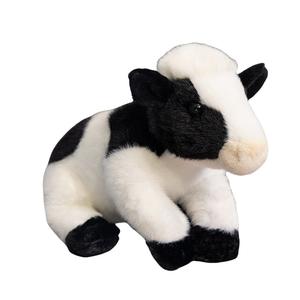 Реалистичная плюшевая кукла теленка высотой 22 см Tak Bebe, белый