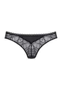 Стринги Alicia, кайма, кружево, для женщин LASCANA, черный