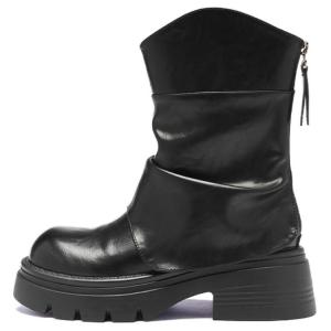 AGSDON Ботильоны женские, черно-коричневые