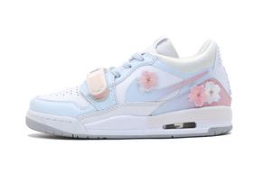 Legacy 312 The Story Of Sakura. Низкие, износостойкие, амортизирующие кроссовки для скейтбординга для детей и подростков. Jordan, синий/розовый