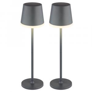 Globo Lighting Светодиодный уличный светильник на солнечных батареях, антрацитовый цвет