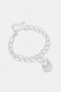 Браслет из ракушек Lilou, серебряный