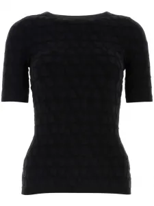 Трикотажный топ Toile Iconographe VALENTINO GARAVANI, черный