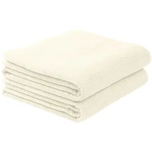 Полотенца для душа Турин, из 100% хлопка с ненавязчивым узором рисового зерна MADE IN GREEN по стандарту OEKO-TEX Schiesser, Offwhite