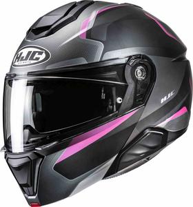 Шлем HJC i91 felio, Dark Grey/Pink