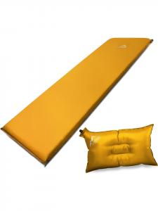 Normani Outdoor Sports Самонадувающийся надувной матрас и воздушная подушка оранжевого цвета