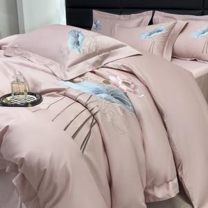 FUANNA Комплект постельного белья 1.5м, 4 предмета: пододеяльник 200x230см, цвет лотос - чайная пудра