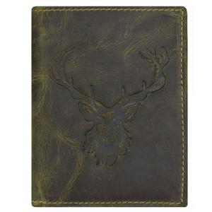 Кошелек Greenburry Vintage Hirsch Leder 9,5 см, оливковый