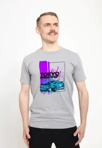 Футболка с принтом matt keeling tokyo speedshop Henry Tiger, Light Heather Grey