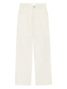 Расклешенные джинсы Ami Paris, бежевый