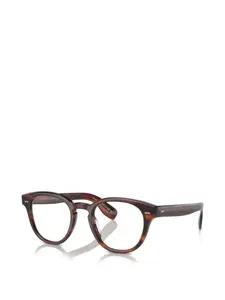 Круглые очки Oliver Peoples, коричневый