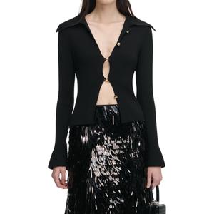 Кардиган с пуговицами-украшениями Self-portrait, черный