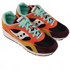 Женские кроссовки Shadow 6000 Trailian Low Top в цвете коралл/горчица SAUCONY