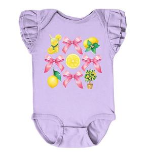 Боди с рукавами-фонариками Coquette lemonade chart The Juniper Shop, Lavender