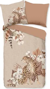 Пододеяльник Good Morning 155x220 + 1* 80x80 см - тигр и цветы Muller Textil