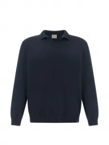 Вязаный свитер с V-образным вырезом Paul & Shark, синий