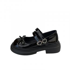 WUJI Туфли Мэри Джейн на массивном каблуке 5 см женские - черные лаковые, цвет Patent Leather Black