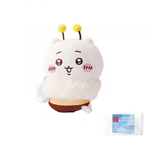 Chiikawa Usagi Hachiware Chiikawa Cherry Blossom Season Bee, милые куклы плюшевая кукла высота 14см MINISO